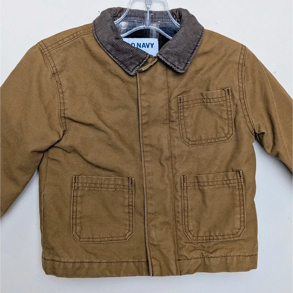 Old Navy Barn Chore Coat Jacket Outdoors Duck Canvas Size 12-18 Months